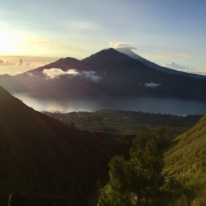 Landscape of a Batur Volcano in Bali, Indonesia